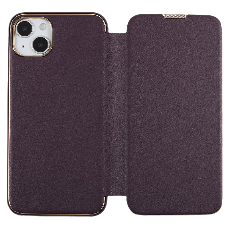 Pro iPhone 14 Plus PU kůže PC TPU kryt stojanu na telefon Pouzdro na galvanické pokovování mobilního telefonu Pro iPhone 14 Plus PU kůže PC TPU kryt stojanu na telefon Pouzdro na galvanické pokovování mobilního telefonu